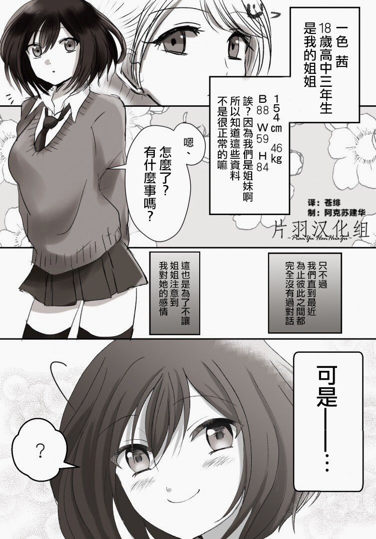 《「喜欢姐妹百合的姐姐」与「喜欢著喜欢姐妹百合的姐姐的妹妹」的攻防战》漫画最新章节第13话免费下拉式在线观看章节第【1】张图片