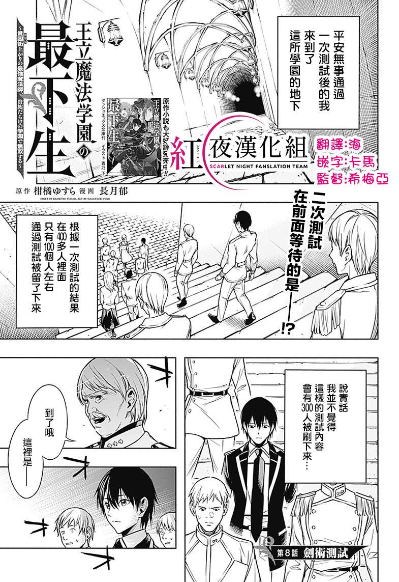 《王立魔法学园的劣等生》漫画最新章节第8话免费下拉式在线观看章节第【1】张图片