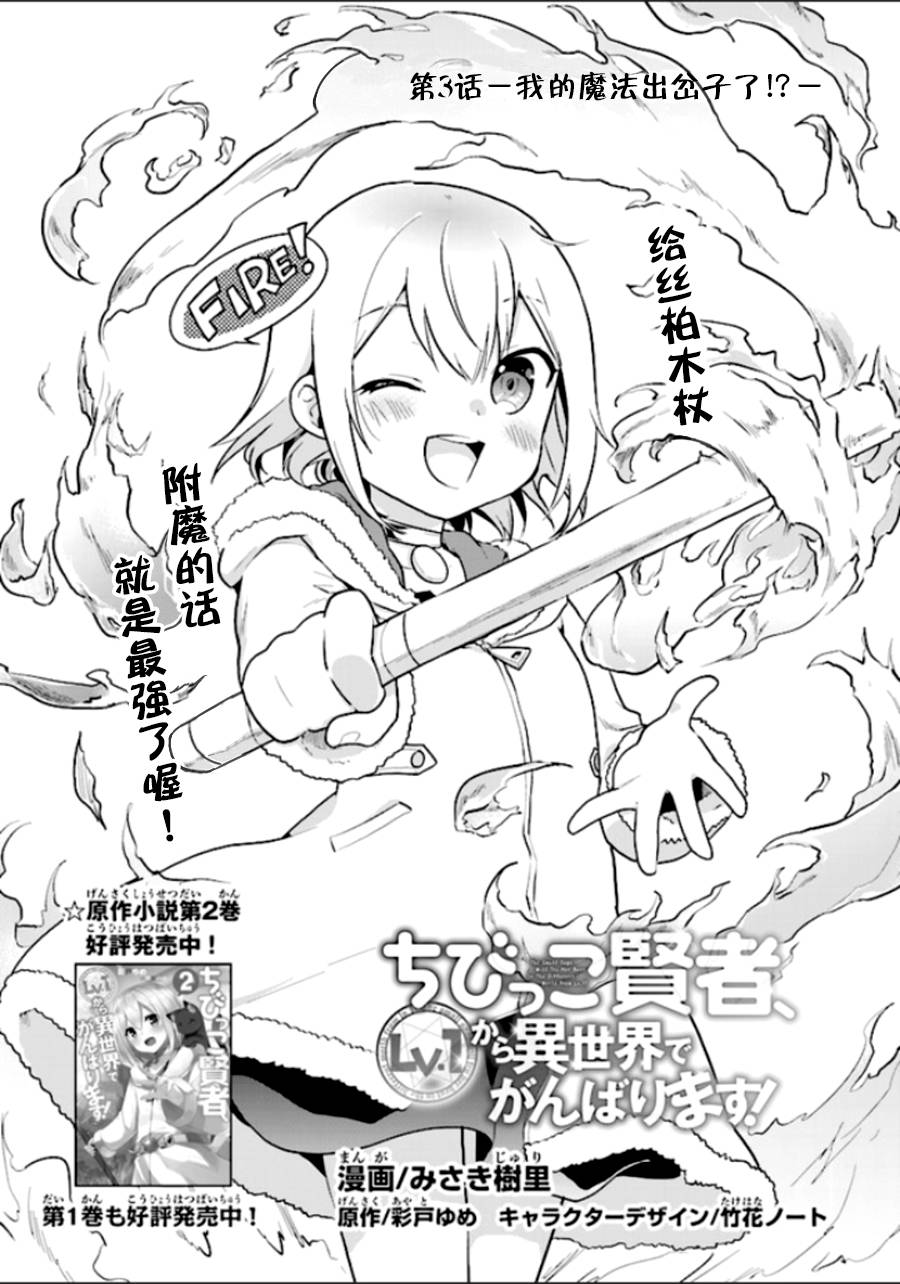 《小不点贤者从Lv.1开始在异世界奋斗》漫画最新章节第3话免费下拉式在线观看章节第【1】张图片