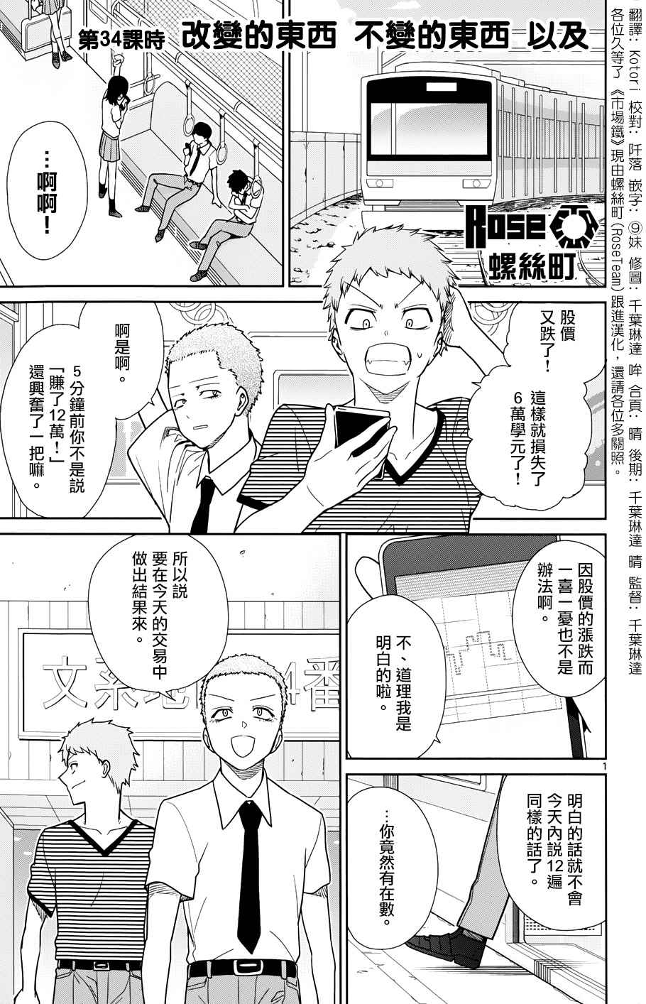 《赚钱就请交给我市场铁》漫画最新章节第34话免费下拉式在线观看章节第【1】张图片