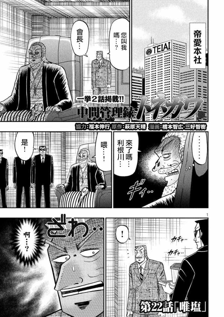 《中间管理录利根川》漫画最新章节第22话 唯塩免费下拉式在线观看章节第【1】张图片