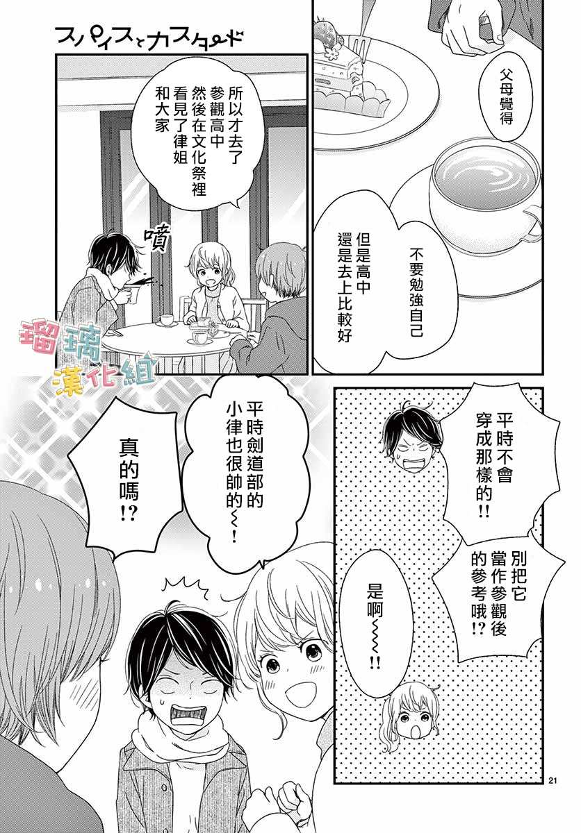 《香辛料与蛋奶沙司》漫画最新章节第24话免费下拉式在线观看章节第【21】张图片