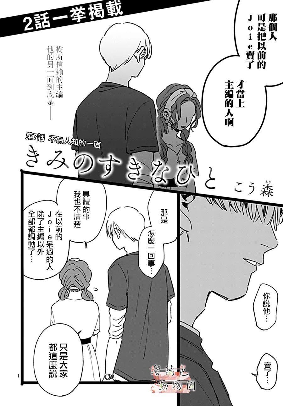 《你喜欢的他》漫画最新章节第7话 不为人知的一面免费下拉式在线观看章节第【1】张图片