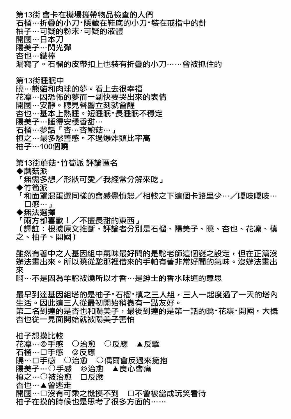 《中之人基因组》漫画最新章节画集评论部分 其他免费下拉式在线观看章节第【12】张图片