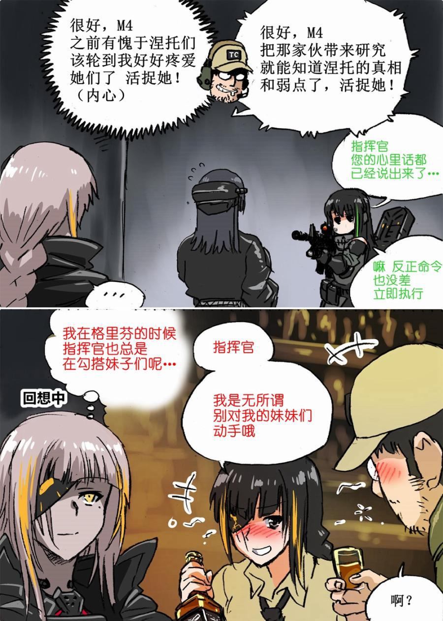 《韩国军武迷的少女前线日常》漫画最新章节M16与涅托免费下拉式在线观看章节第【1】张图片