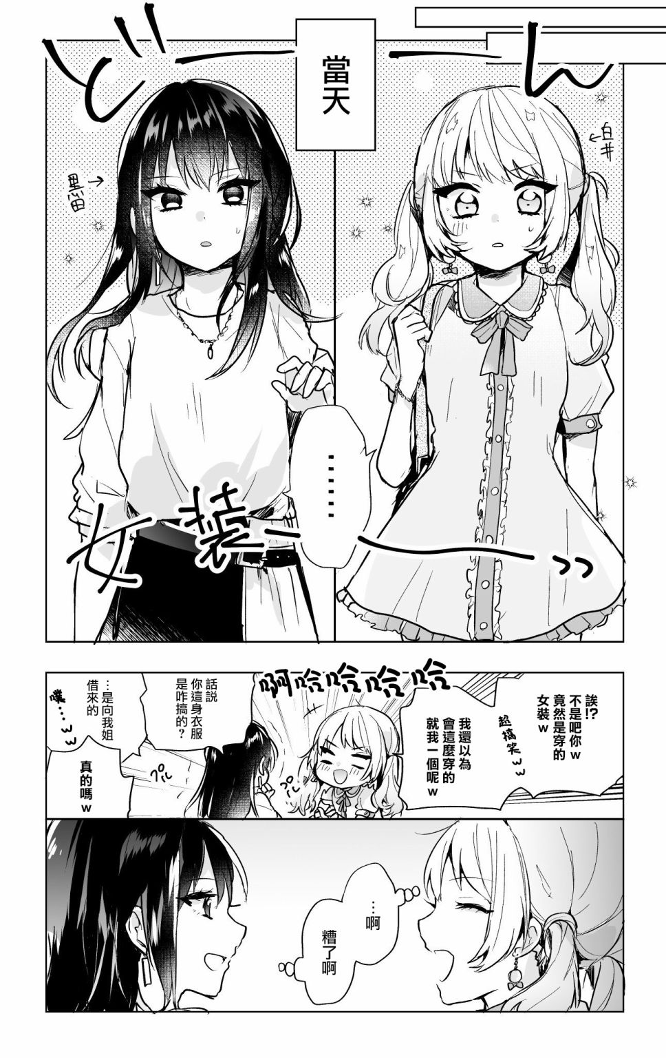 《本想穿女装吓朋友一跳结果》漫画最新章节第1话免费下拉式在线观看章节第【2】张图片