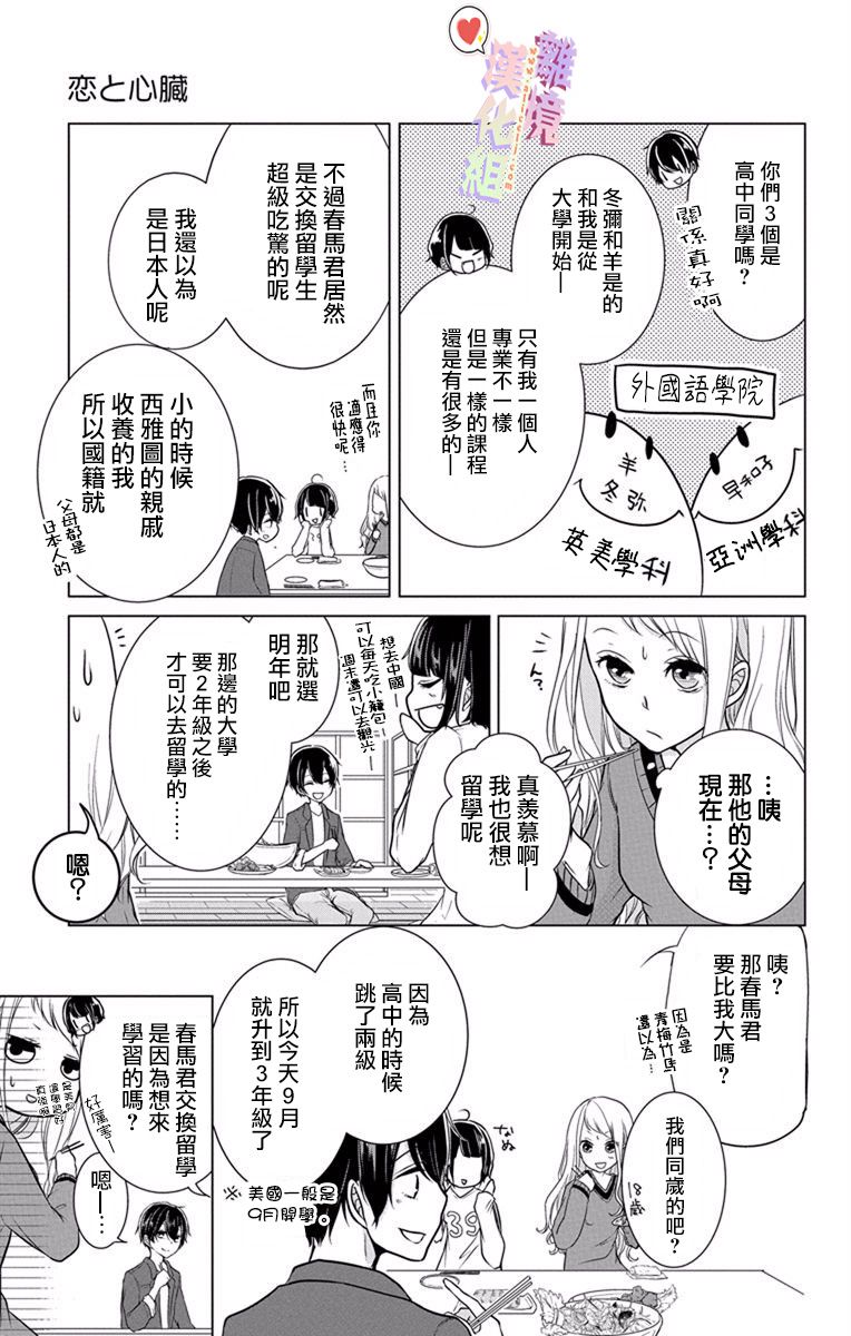 《恋与心脏》漫画最新章节第3话免费下拉式在线观看章节第【7】张图片