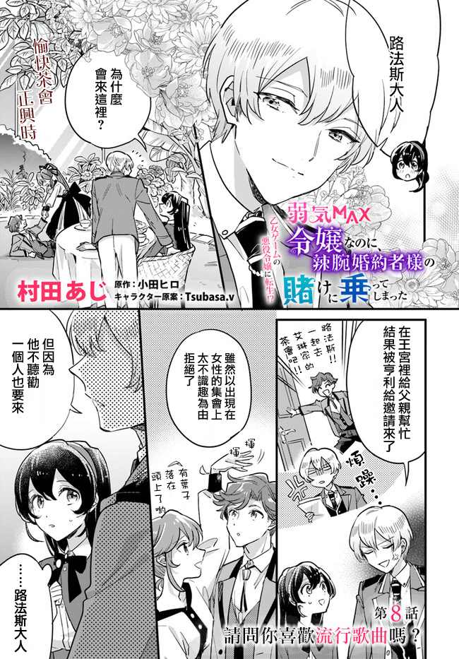 《弱气MAX的大小姐、居然接受了铁腕未婚夫》漫画最新章节第8.1话免费下拉式在线观看章节第【1】张图片