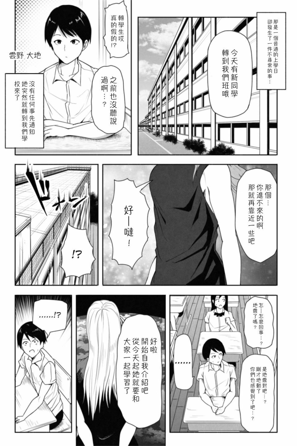 《转校生有16000000cm》漫画最新章节第1话免费下拉式在线观看章节第【3】张图片