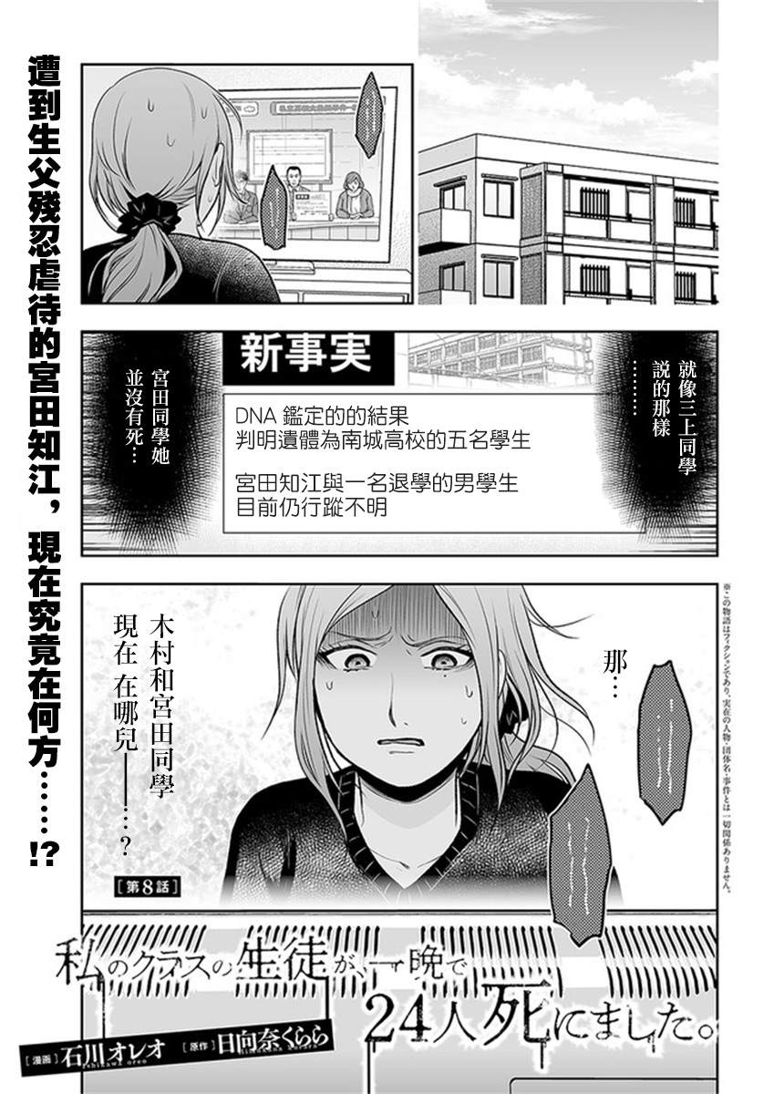 《我班上的学生、一晚上死了24人。》漫画最新章节第8.1话免费下拉式在线观看章节第【1】张图片