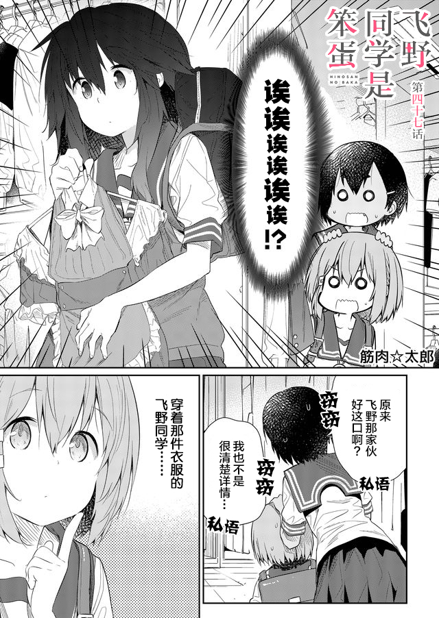 《飞野同学是笨蛋》漫画最新章节第47话免费下拉式在线观看章节第【1】张图片