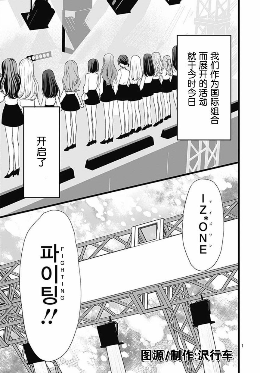 《IZ*ONE~直到我们成为一体~》漫画最新章节第1话免费下拉式在线观看章节第【1】张图片