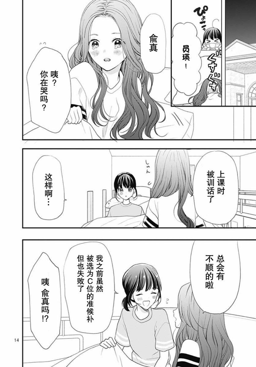 《IZ*ONE~直到我们成为一体~》漫画最新章节第1话免费下拉式在线观看章节第【14】张图片