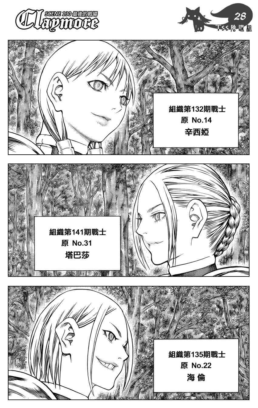 《Claymore大剑》漫画最新章节第130话免费下拉式在线观看章节第【26】张图片