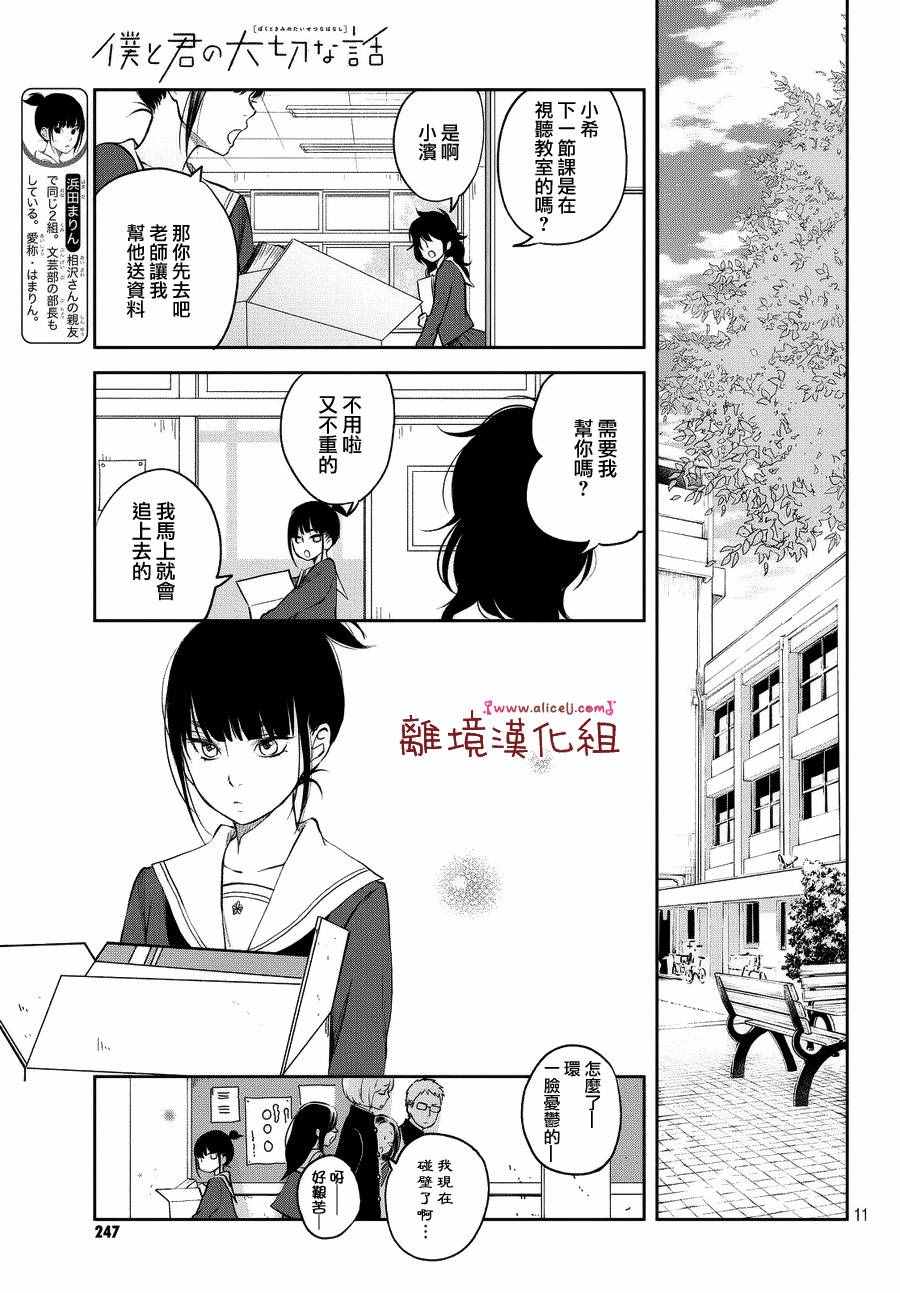 《我与你的重要谈话》漫画最新章节第11话免费下拉式在线观看章节第【11】张图片