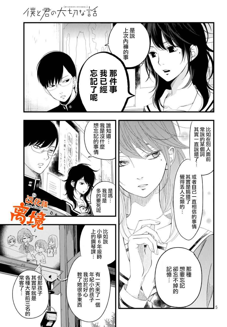 《我与你的重要谈话》漫画最新章节第3话免费下拉式在线观看章节第【6】张图片