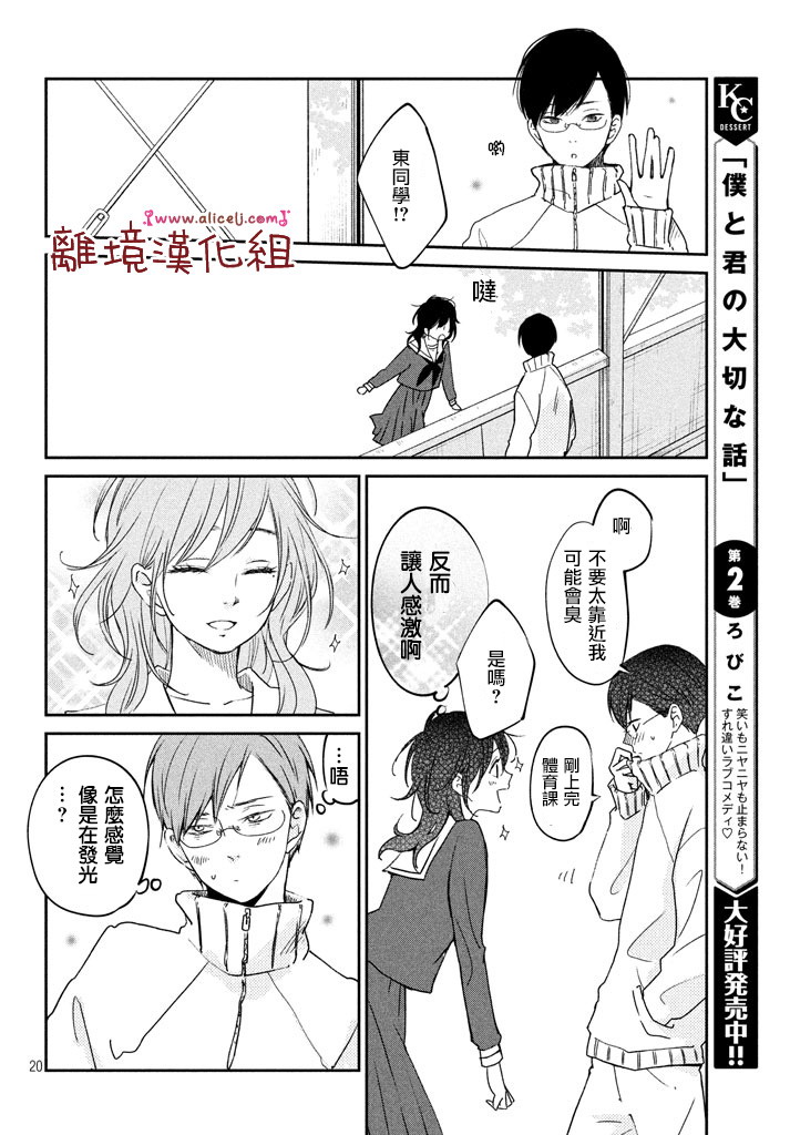 《我与你的重要谈话》漫画最新章节第16话 东同学他忘记了（后篇）免费下拉式在线观看章节第【20】张图片