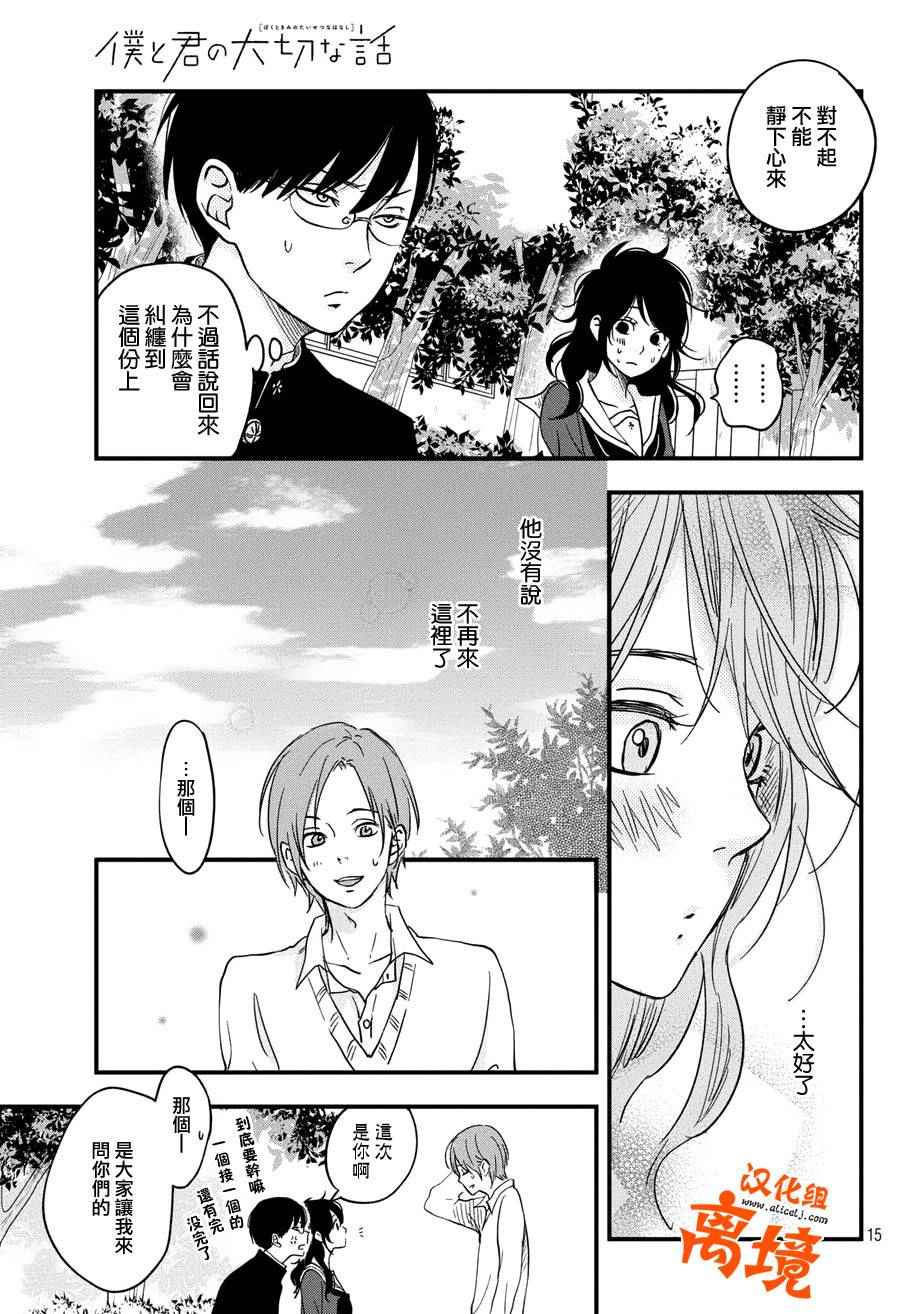 《我与你的重要谈话》漫画最新章节第7话免费下拉式在线观看章节第【15】张图片