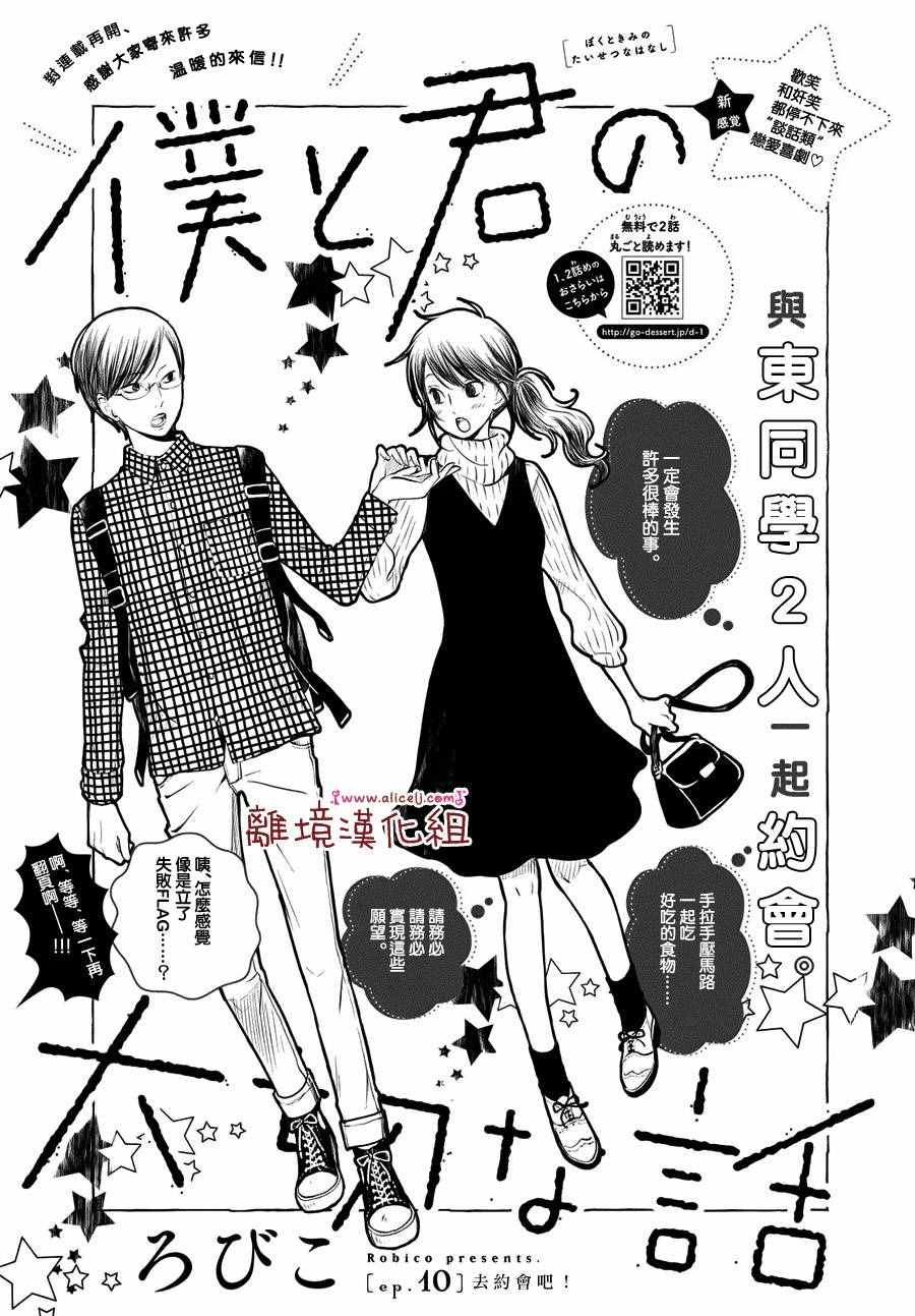《我与你的重要谈话》漫画最新章节第10话免费下拉式在线观看章节第【1】张图片
