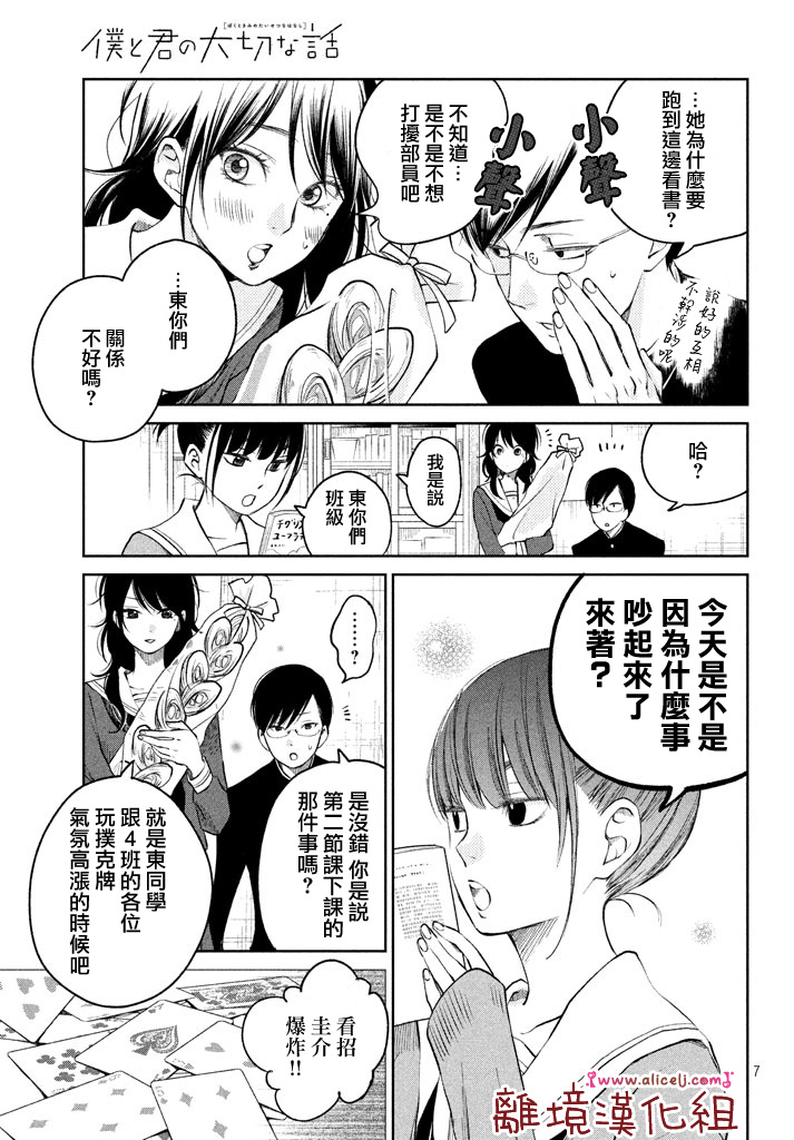 《我与你的重要谈话》漫画最新章节第14话 文艺少女独自在塔上跳舞免费下拉式在线观看章节第【8】张图片