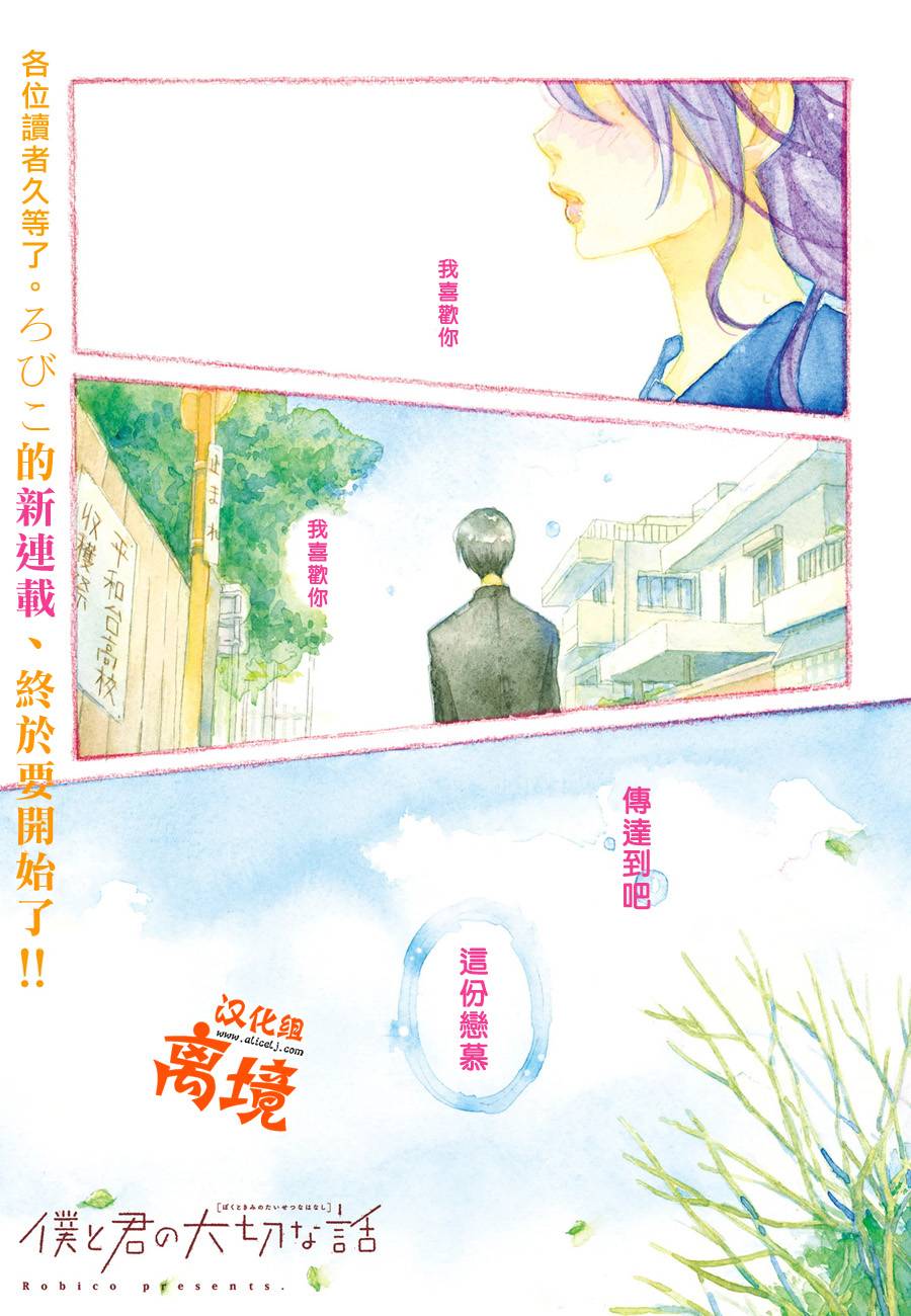 《我与你的重要谈话》漫画最新章节第1话免费下拉式在线观看章节第【2】张图片