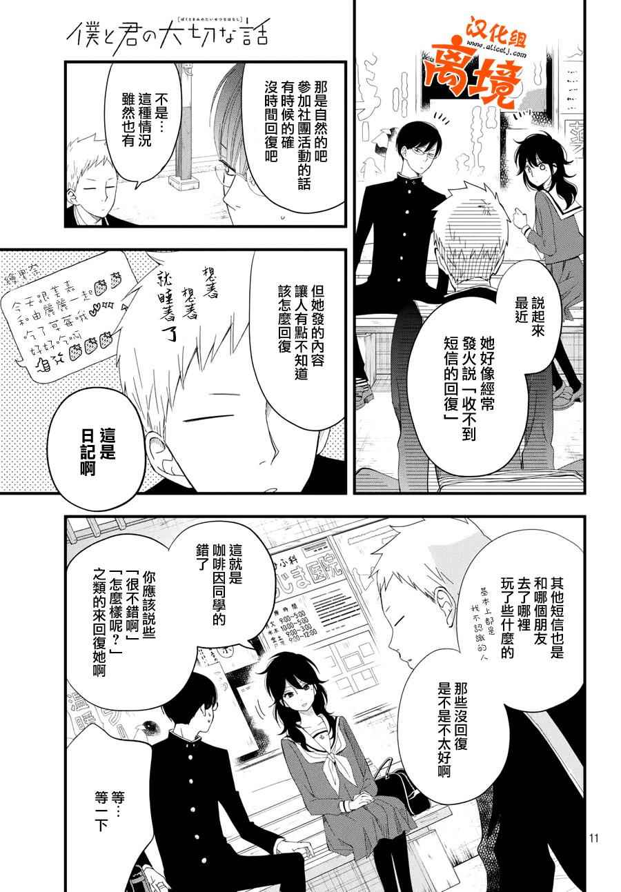 《我与你的重要谈话》漫画最新章节第4话 商量男免费下拉式在线观看章节第【11】张图片