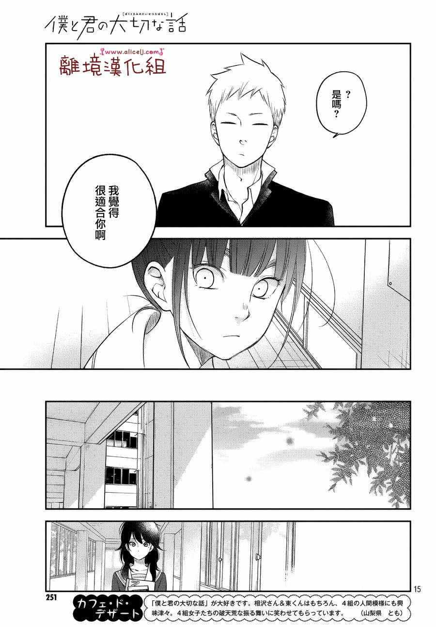 《我与你的重要谈话》漫画最新章节第11话免费下拉式在线观看章节第【15】张图片