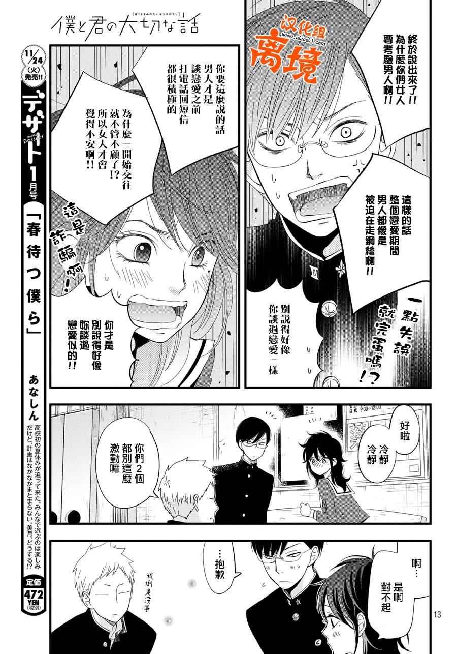 《我与你的重要谈话》漫画最新章节第4话 商量男免费下拉式在线观看章节第【13】张图片