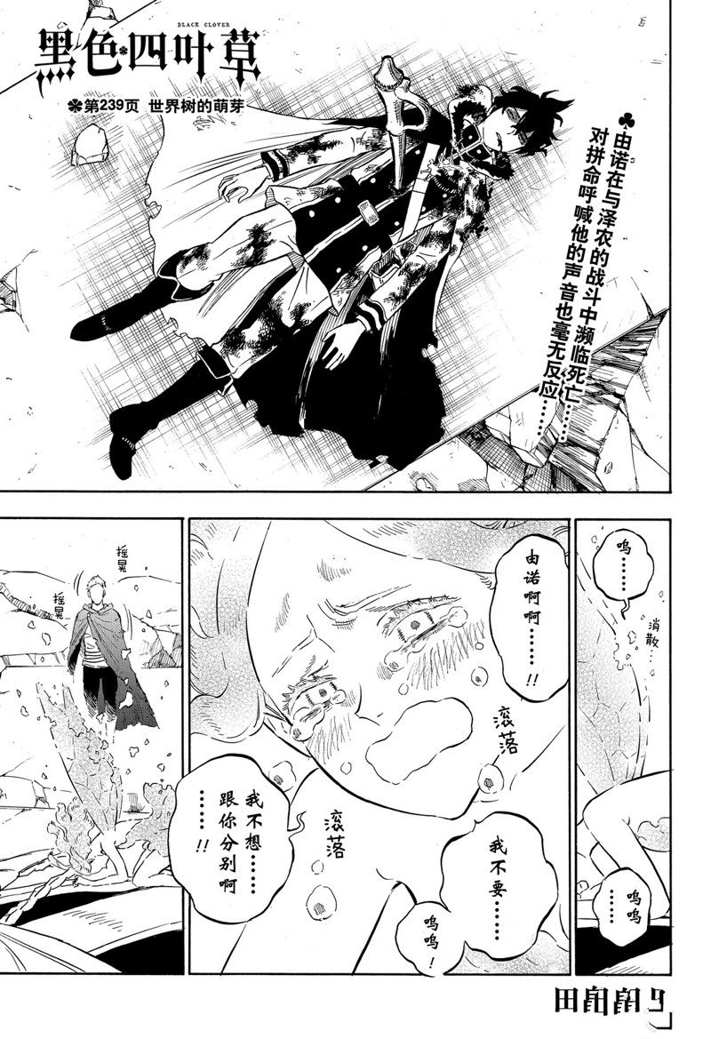 《黑色四叶草》漫画最新章节第239话免费下拉式在线观看章节第【1】张图片