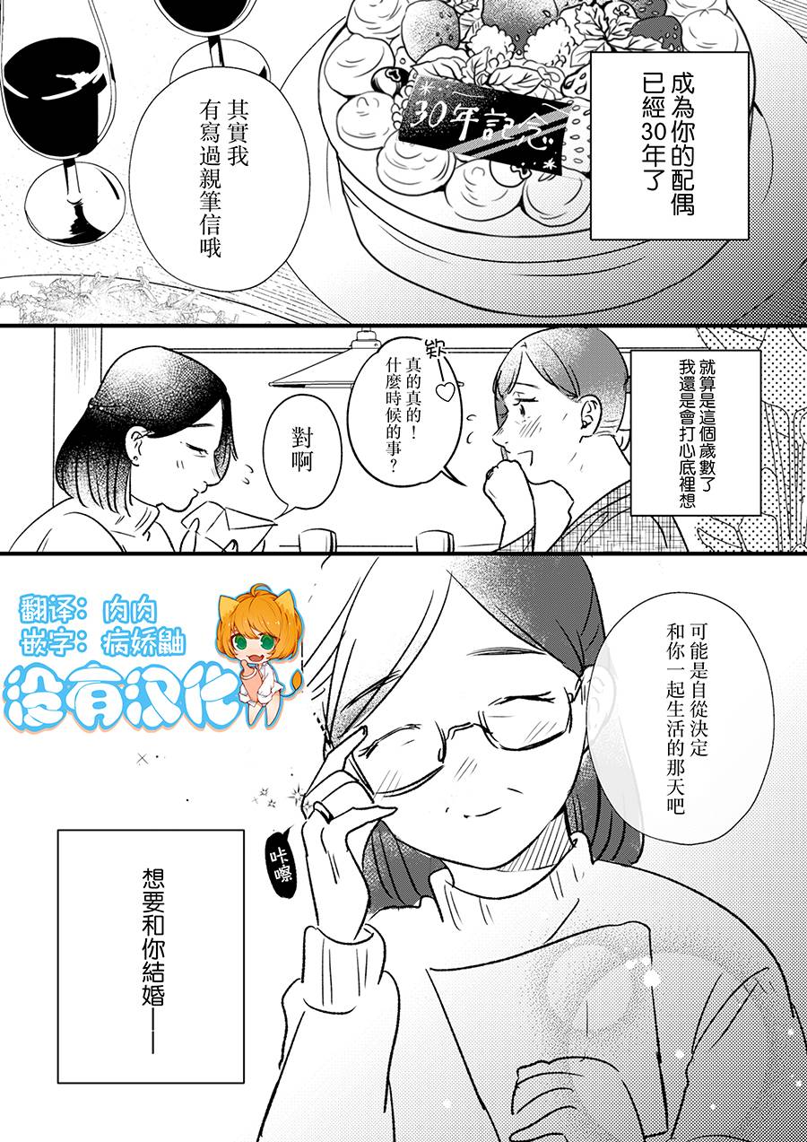 《结婚愿望》漫画最新章节第1话免费下拉式在线观看章节第【1】张图片
