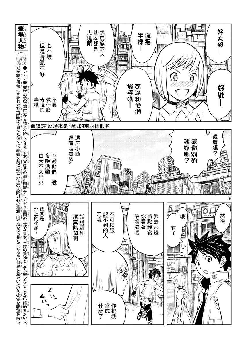 《苍穹的阿里阿德涅》漫画最新章节第5话 塔伊库镇免费下拉式在线观看章节第【9】张图片