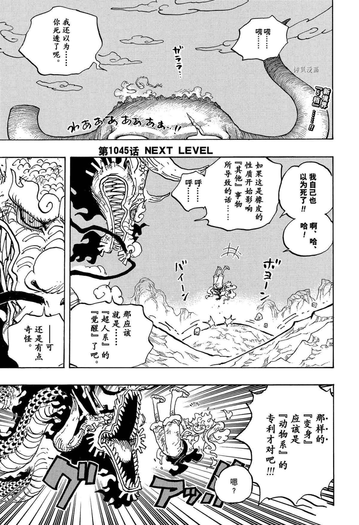 《海贼王》漫画最新章节第1045话 NEXT LEVEL免费下拉式在线观看章节第【3】张图片