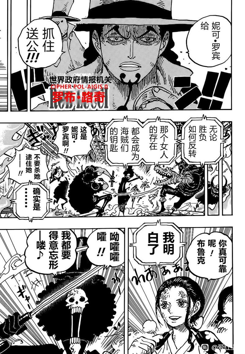 《海贼王》漫画最新章节第1028话 腕（蛇）龙免费下拉式在线观看章节第【5】张图片