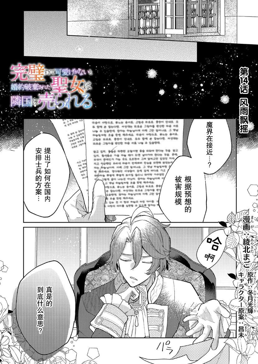 《圣女因太过完美不够可爱而被废除婚约并卖到邻国》漫画最新章节第14话免费下拉式在线观看章节第【2】张图片