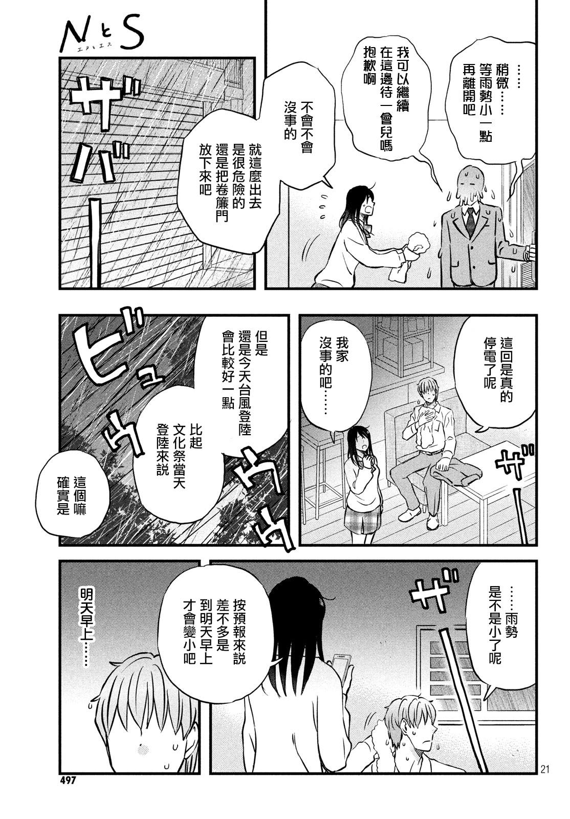 《N和S》漫画最新章节第21话 没事吧？免费下拉式在线观看章节第【21】张图片