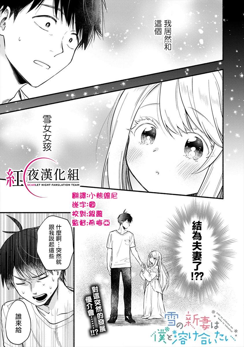 《新婚雪妻想与我交融》漫画最新章节第2话 我家太太特别积极免费下拉式在线观看章节第【1】张图片