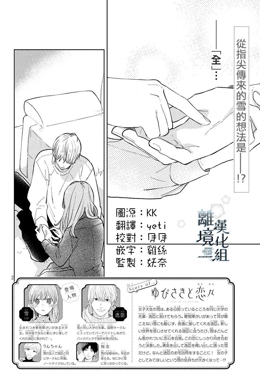 《指尖相触，恋恋不舍》漫画最新章节第8话免费下拉式在线观看章节第【2】张图片