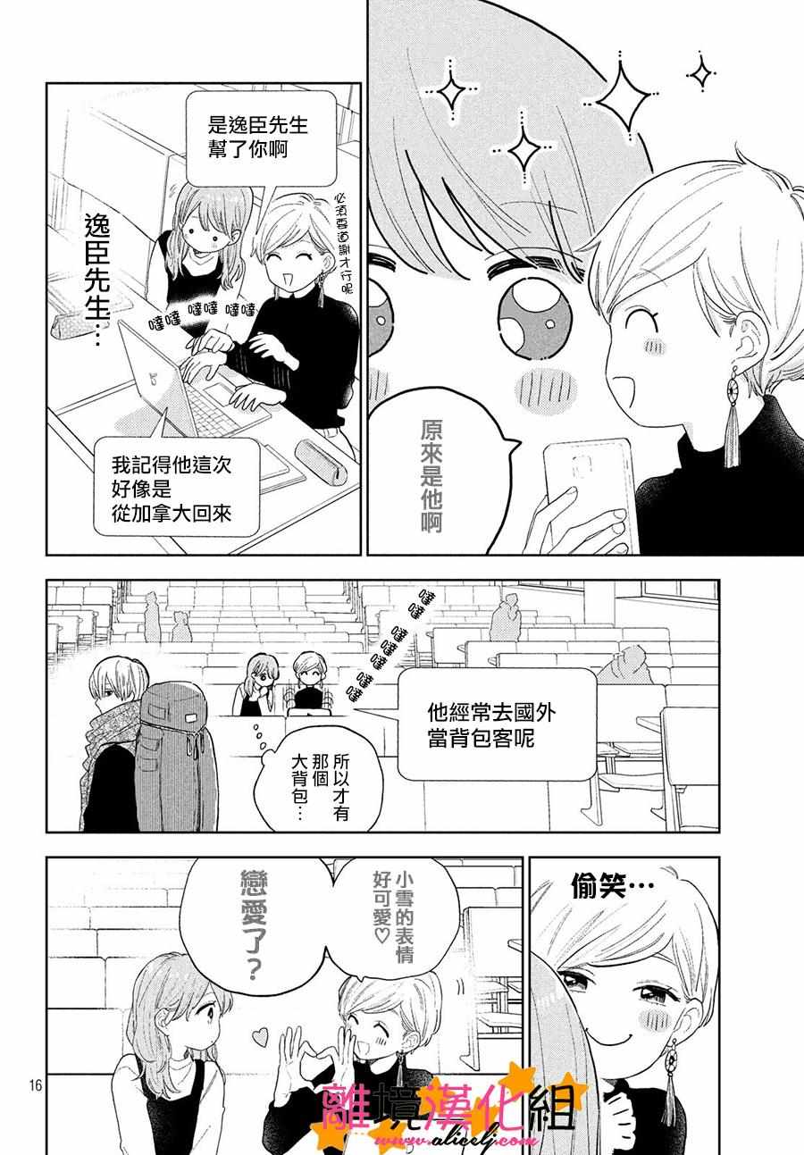 《指尖相触，恋恋不舍》漫画最新章节第1话免费下拉式在线观看章节第【16】张图片