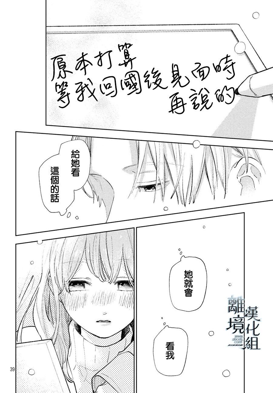 《指尖相触，恋恋不舍》漫画最新章节第9话免费下拉式在线观看章节第【37】张图片