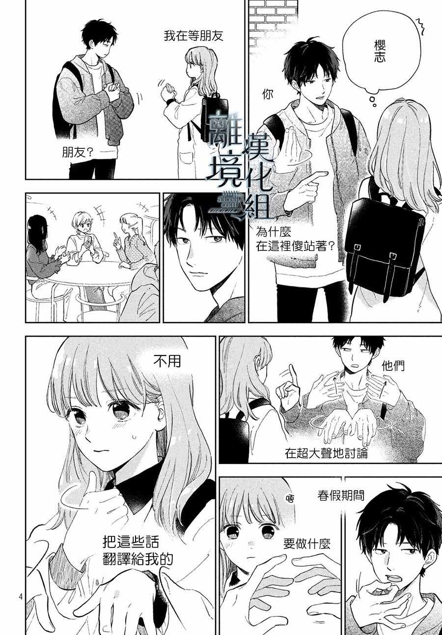 《指尖相触，恋恋不舍》漫画最新章节第3话免费下拉式在线观看章节第【4】张图片