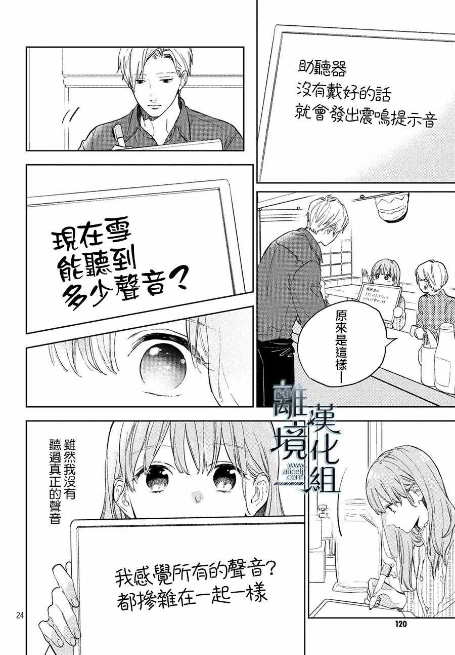 《指尖相触，恋恋不舍》漫画最新章节第3话免费下拉式在线观看章节第【24】张图片