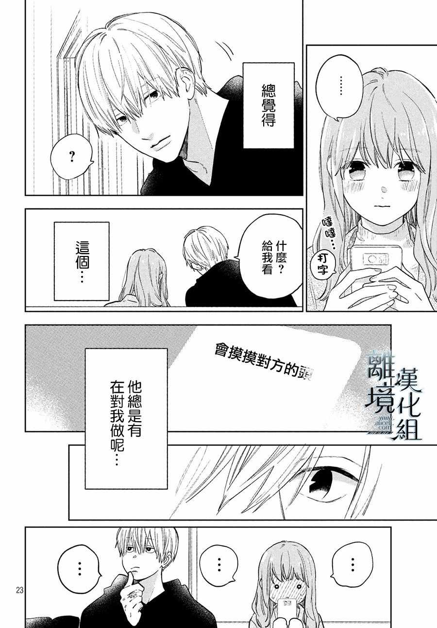 《指尖相触，恋恋不舍》漫画最新章节第4话免费下拉式在线观看章节第【24】张图片