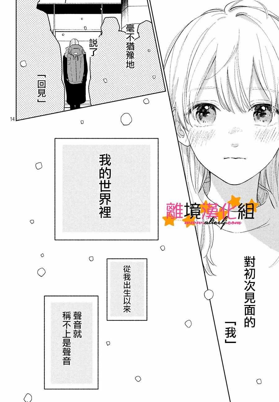 《指尖相触，恋恋不舍》漫画最新章节第1话免费下拉式在线观看章节第【14】张图片