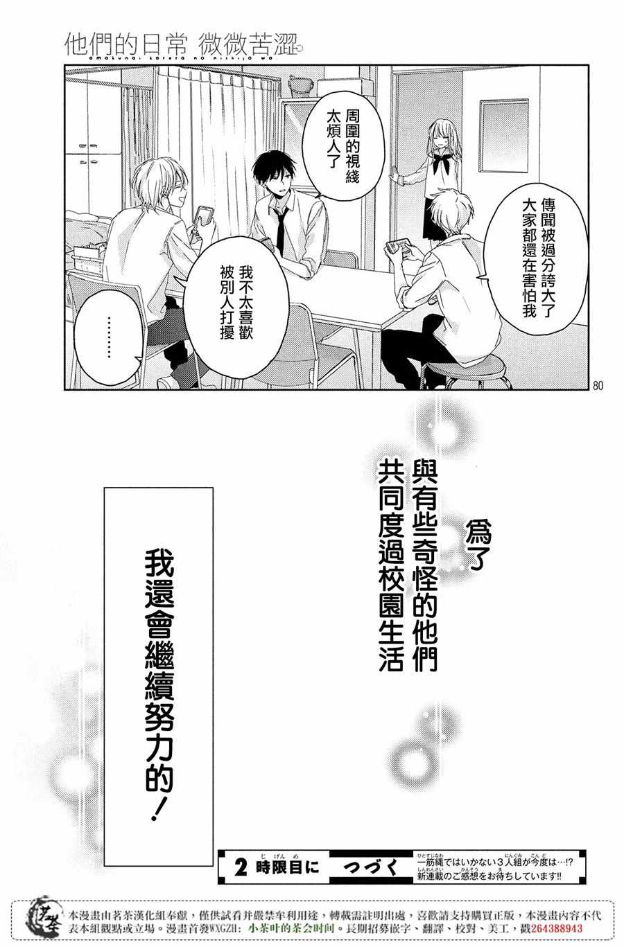 《他们的日常微微苦涩》漫画最新章节第1话免费下拉式在线观看章节第【80】张图片