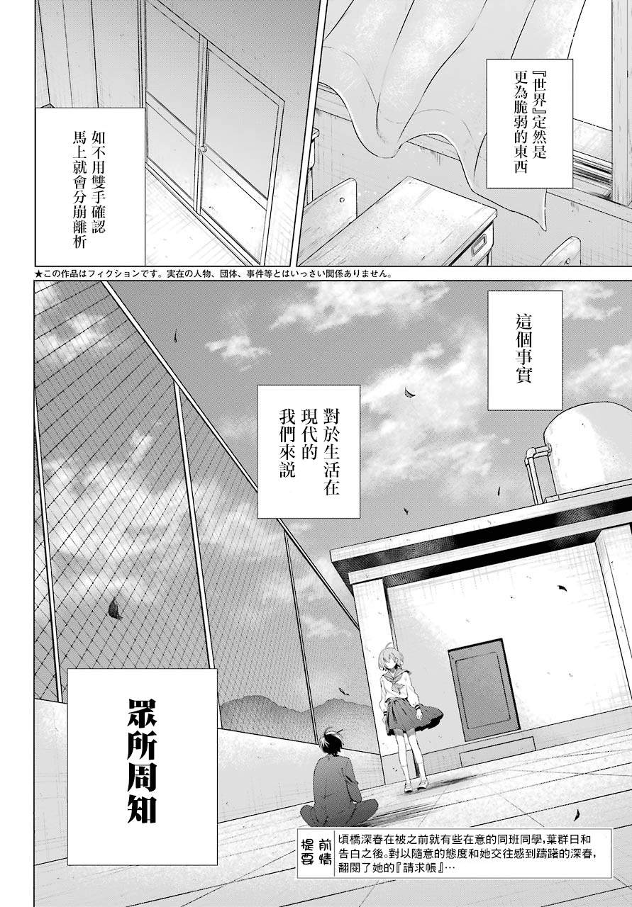 《日和的请求是绝对的》漫画最新章节第2话免费下拉式在线观看章节第【2】张图片