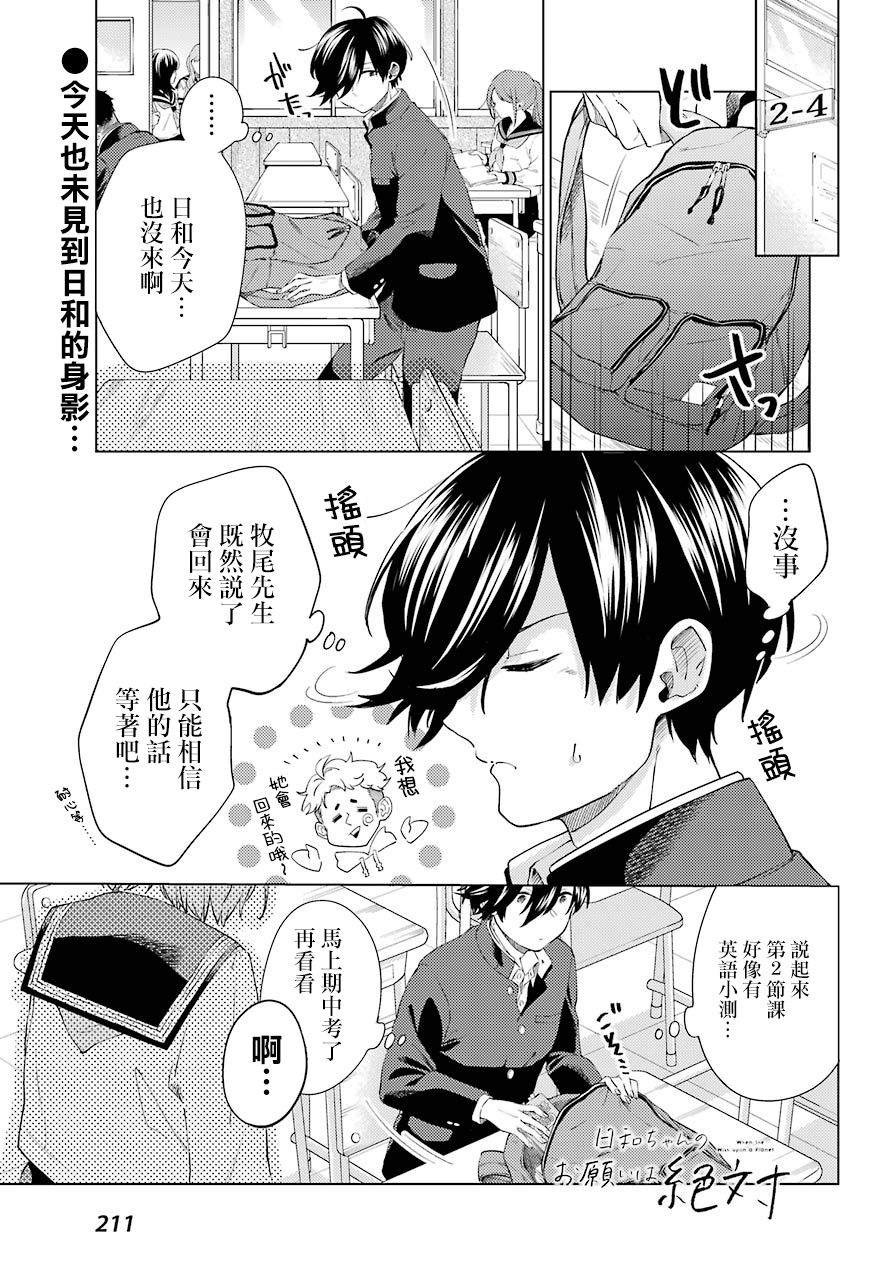 《日和的请求是绝对的》漫画最新章节第8话免费下拉式在线观看章节第【1】张图片