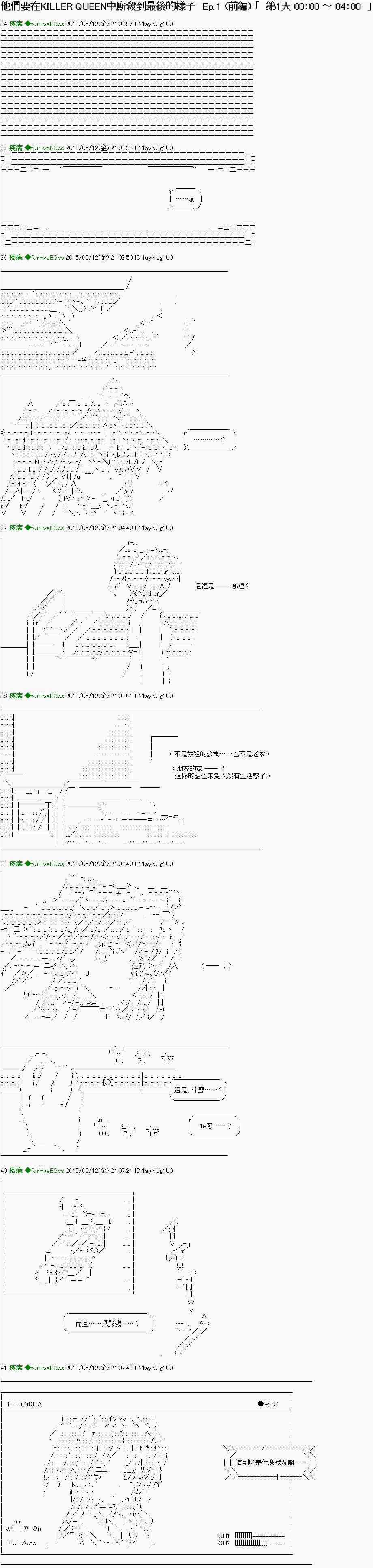 《他们要在KILLER QUEEN中厮杀到最后的样子》漫画最新章节第1话 Ep1(前编) 「　第1日 00：00 ～ 04：00　」免费下拉式在线观看章节第【1】张图片