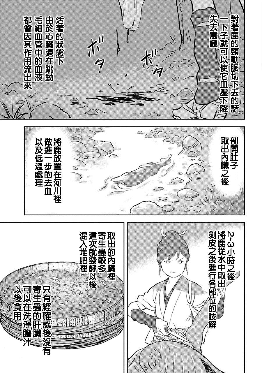 《战国小町苦劳谭-农耕戏画》漫画最新章节第3话 狩猎免费下拉式在线观看章节第【21】张图片