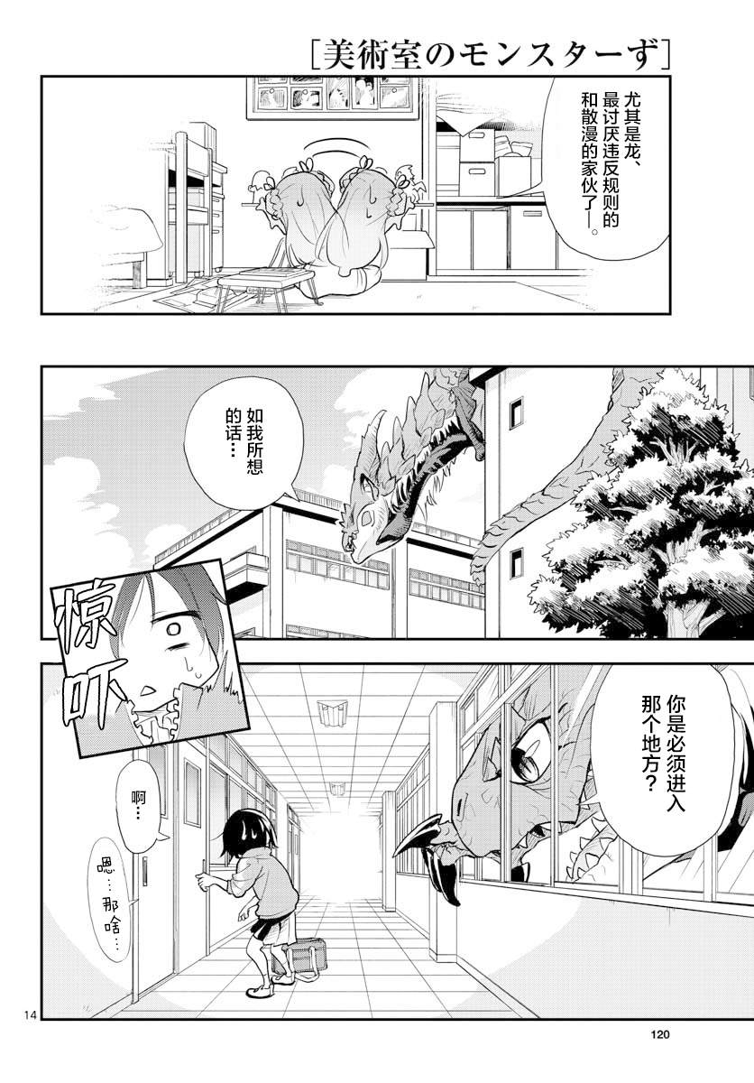 《美术室的怪物们》漫画最新章节第4话免费下拉式在线观看章节第【14】张图片