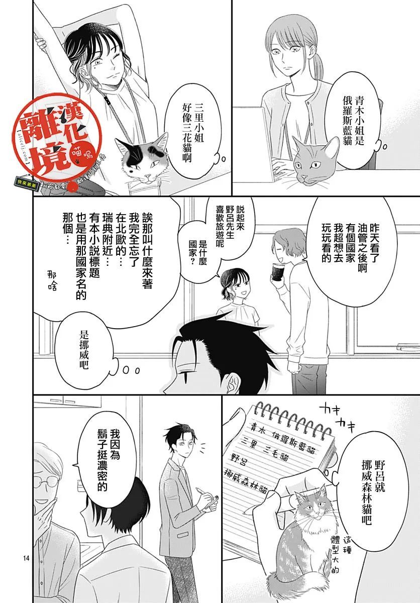 《完全喵话饲养～被一脸凶相的上司宠爱著～》漫画最新章节第8话免费下拉式在线观看章节第【14】张图片